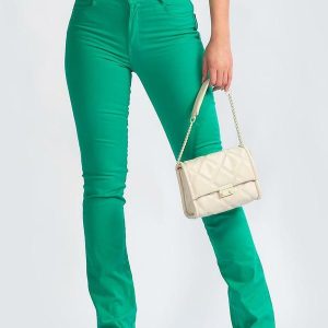 Calça Sarja com Elastano Verde