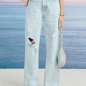 Calça Wide Leg Clara Azul