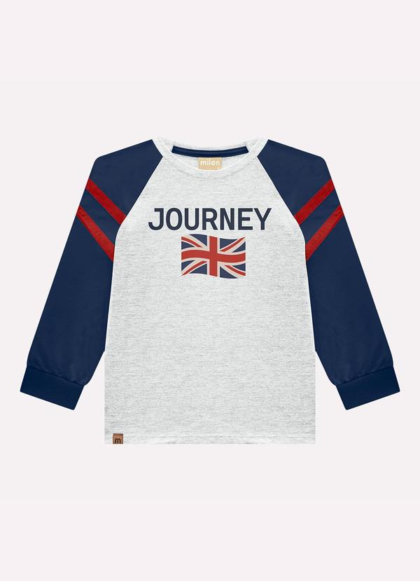 Camiseta Infantil Menino Lettering Cinza