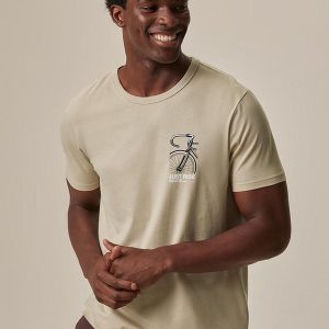 Camiseta Slim Just Ride Areia