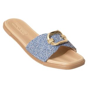 Chinelo Moleca Azul com Bordado