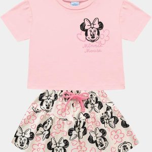Cj.Blusa/Short Minnie Rosa
