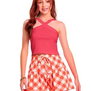 Cj.Regata/Short Vermelho