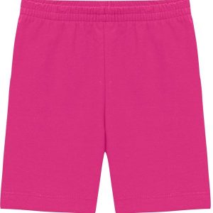 Conjunto Bata Cereja Listras e Bermuda Rosa