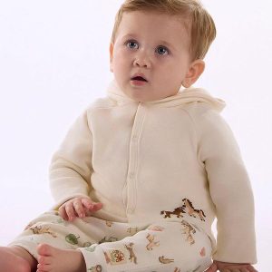 Conjunto Bebê Cardigan Calça Branco