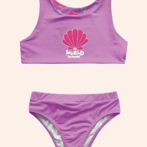 Conjunto Biquini Moda Praia Roxo