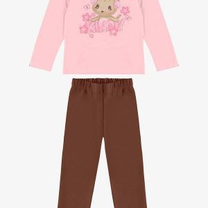 Conjunto Blusa com Legging Rosa
