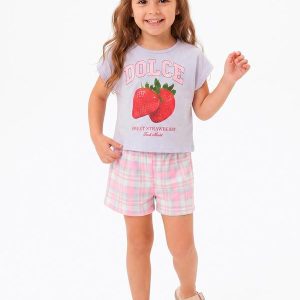 Conjunto Blusa com Silk Shorts Roxo