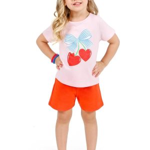 Conjunto Blusa com Silk e Short Rosa