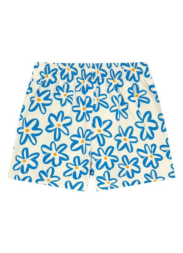 Conjunto Blusa e Short Saia Azul