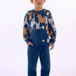 Conjunto Blusão Calça Azul
