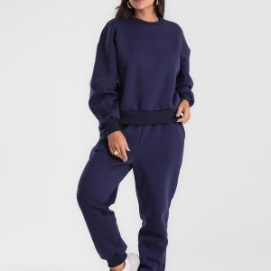 Conjunto Blusão com Calça Azul
