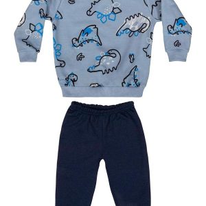 Conjunto Blusão e Calça Bebê Menino Azul