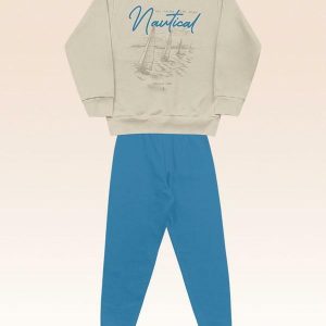 Conjunto Blusão e Calça Bege