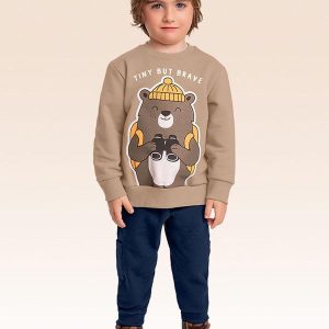 Conjunto Blusão e Calça Bege