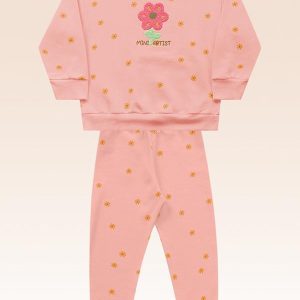 Conjunto Blusão e Calça Rosa