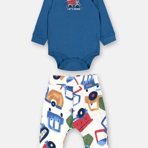 Conjunto Body Calça Azul