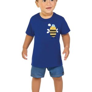 Conjunto Camiseta e Bermuda Azul