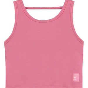 Conjunto Curto Cropped Infantil Rosa