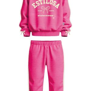 Conjunto Estilosa em Botonê Rosa
