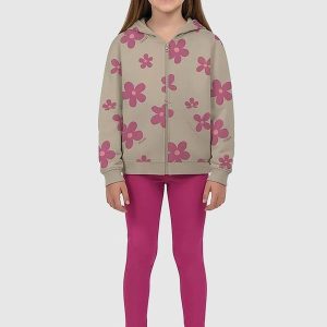 Conjunto Floral Bege