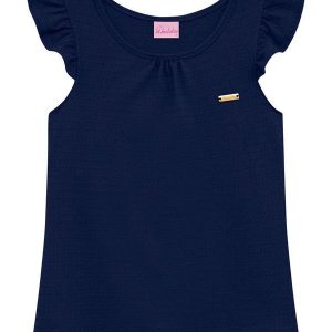 Conjunto Infantil Bata e Short Azul