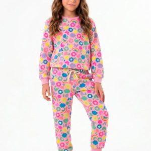 Conjunto Infantil Inverno Iaia Rosa Claro