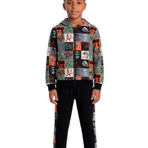 Conjunto Infantil Inverno Jurassic Preto