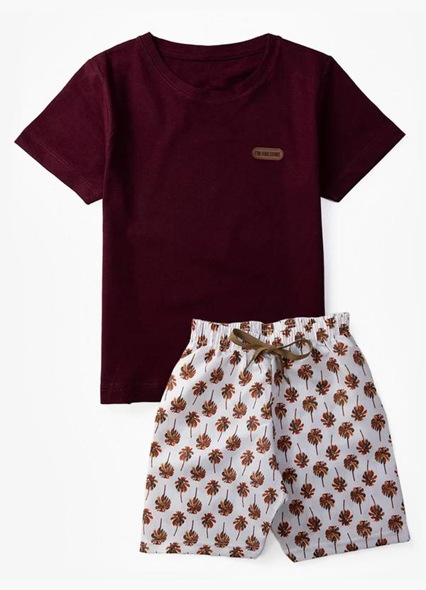 Conjunto Infantil Menino Básico Vermelho