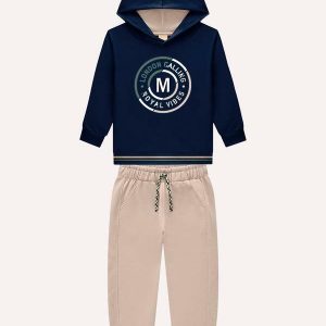 Conjunto Infantil Menino Embossing Azul