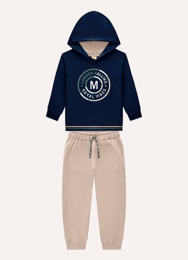 Conjunto Infantil Menino Embossing Azul