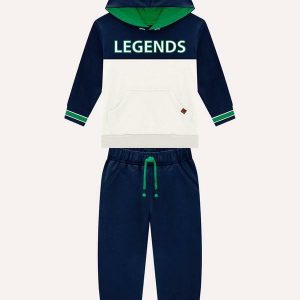 Conjunto Infantil Menino Lettering Azul