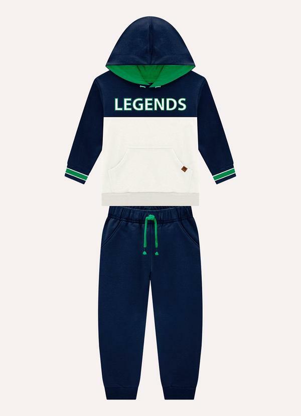 Conjunto Infantil Menino Lettering Azul