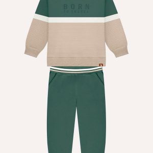 Conjunto Infantil Menino Lettering Verde