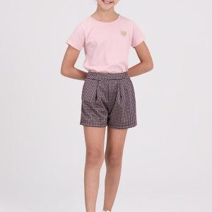 Conjunto Infantil Shiny Heart Rosa
