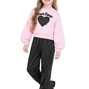 Conjunto Longo Infantil Rosa