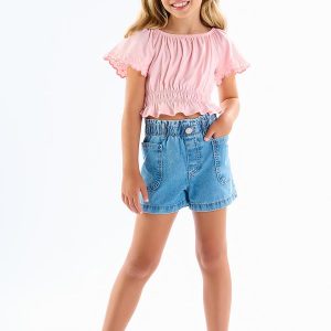 Conjunto Meia Malha Rosa