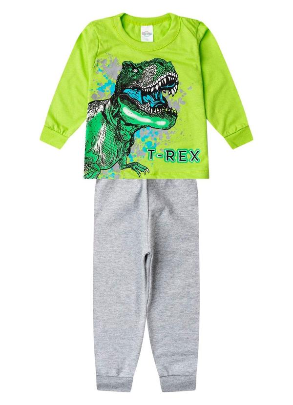 Conjunto Menino Blusa Longa e Calça Verde