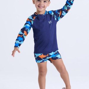 Conjunto Moda Praia Uv50+ Azul Escuro
