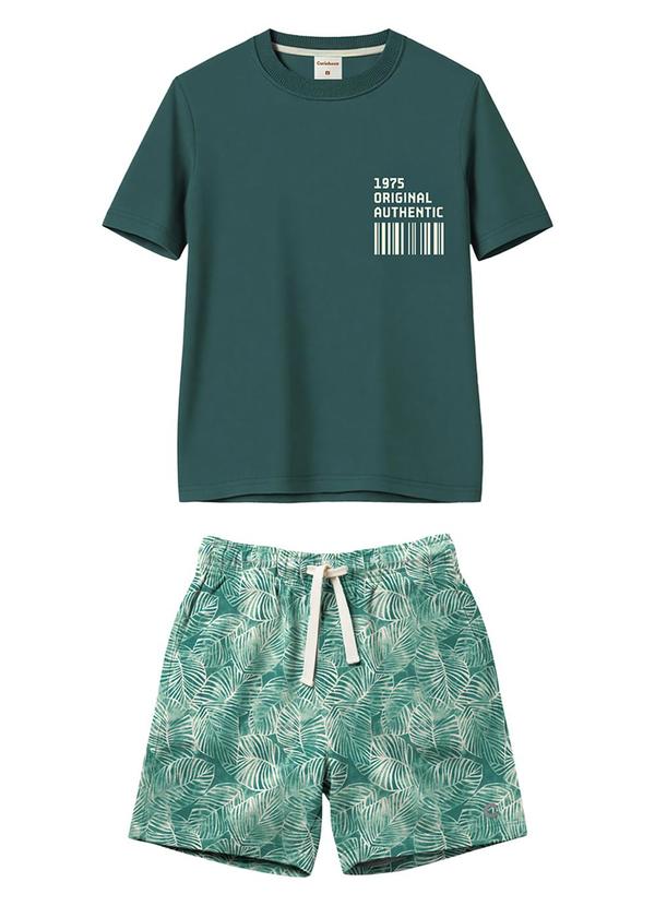 Conjunto Original em Malha Verde