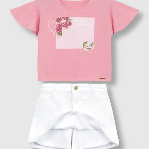 Conjunto Sending Flowers Rosa