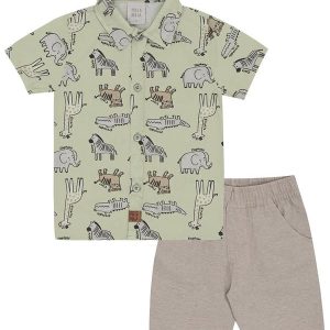 Conjunto Tricoline Verde
