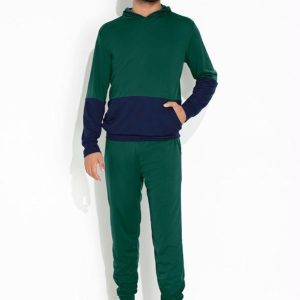 Conjunto Verde e Marinho Casaco e Calça