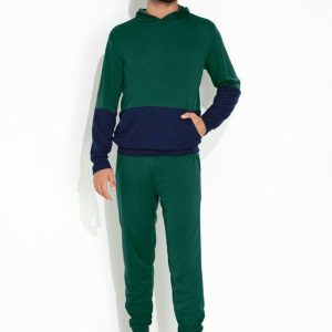 Conjunto Verde e Marinho Casaco e Calça