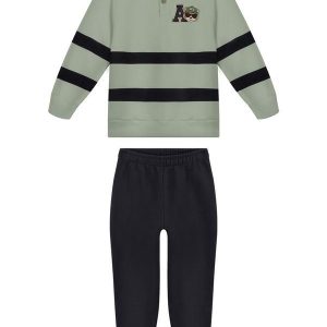 Conjunto com Blusão e Calça Verde