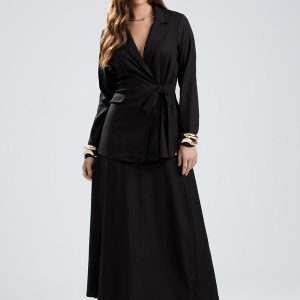 Conjunto em Linho Preto