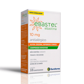 Ebastel 10mg 10 Comprimidos