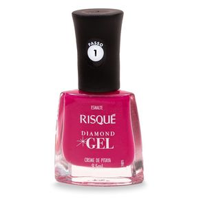 Esmalte Risqué Diamond Gel Creme Pitaya Rosa Cremoso 9,5ml