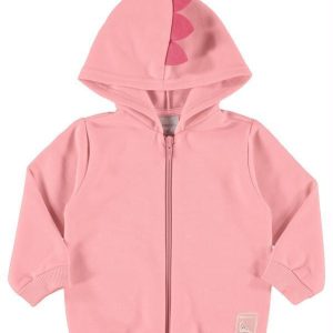 Jaqueta Básica Bebê Moletom Rosa