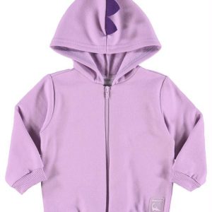 Jaqueta Básica Bebê Moletom Roxo